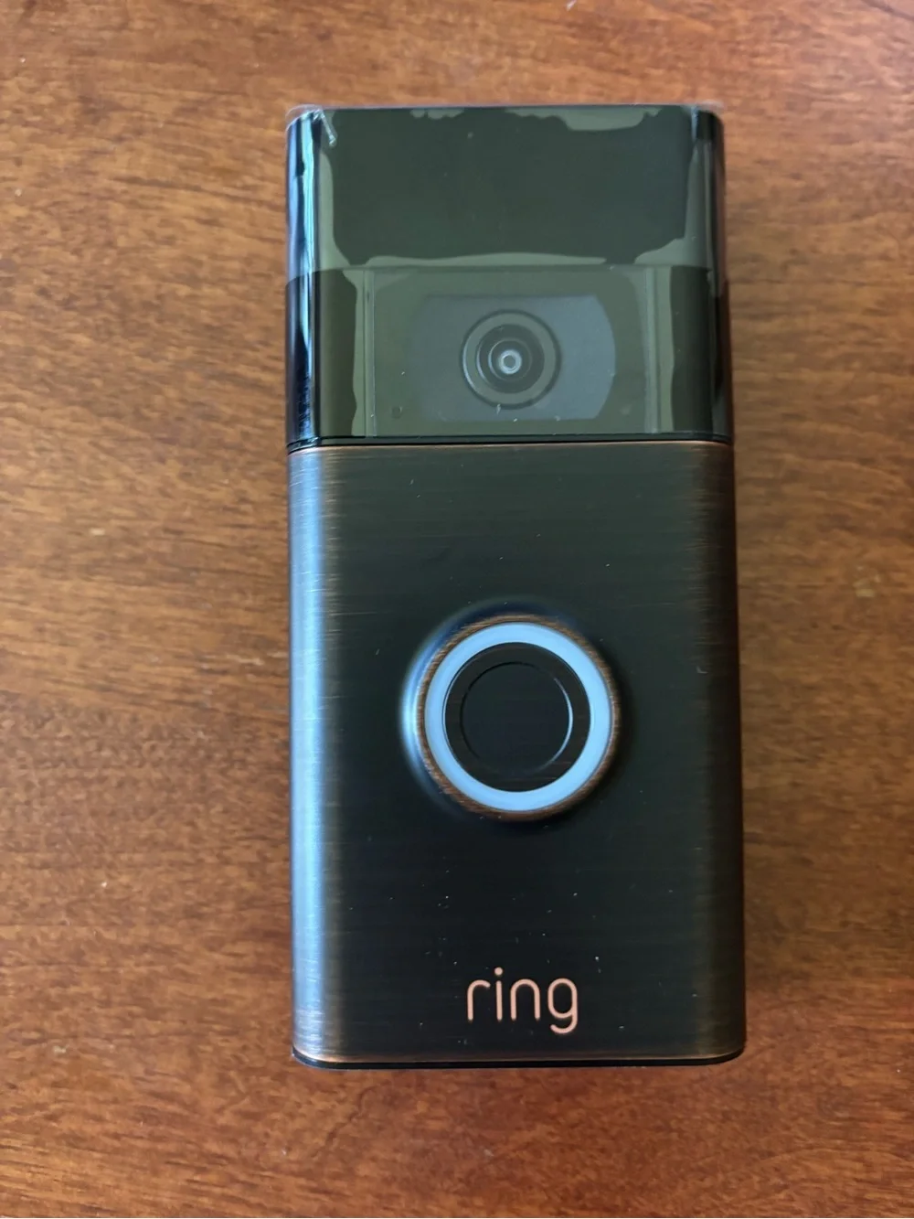 Ring Video Doorbell (2nd Generation) in Venetian Bronze.
